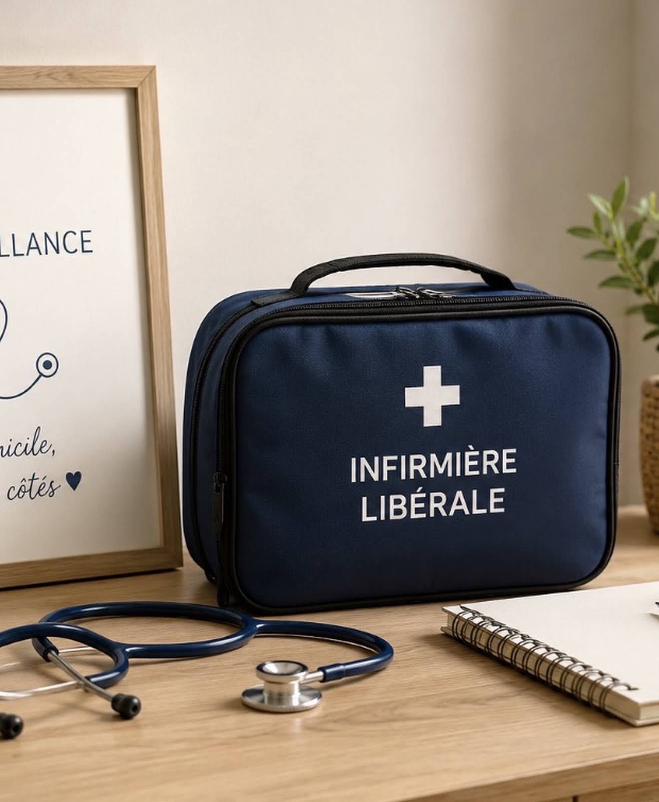 Sac de soins de Sarah Poteau, infirmière libérale